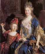 Nicolas de Largilliere Portrait of Catherine Coustard with her daughter Leonor Spain oil painting artist